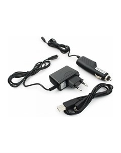 Сетевое зарядное устройство MP3A CAR KIT1 USB microUSB черный MP3A CAR KIT1 кабель microUSB Gembird