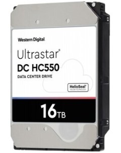 Жесткий диск HDD 16Tb Ultrastar DC HC550 3 5 7 2K 512Mb 4Kn 512e SATA3 WUH721816ALE6L4 0F38462 Western digital