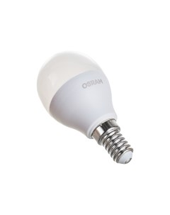 Лампа светодиодная E14 шар P 10Вт 6500K холодный свет 800лм 4058075579774 Ledvance