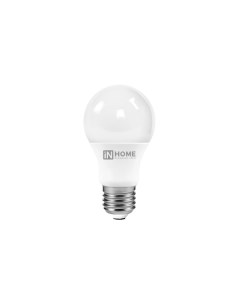 Лампа светодиодная E27 груша A60 10Вт 6500K холодный свет 950лм LED A60 VC 4690612020228 In home