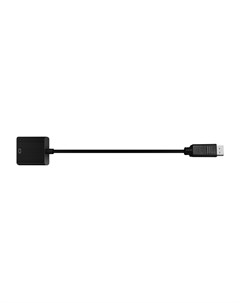 Кабель HDMI 19F DisplayPort 20M экранированный 15 см черный BXP A HDMI DP 02 1885844 Bion
