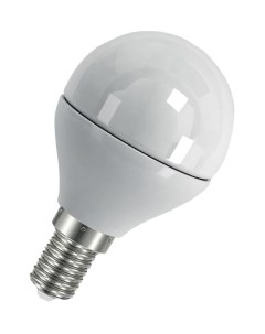 Лампа светодиодная E14 шар P 7Вт 3000K теплый свет 560лм 4058075579620 Ledvance
