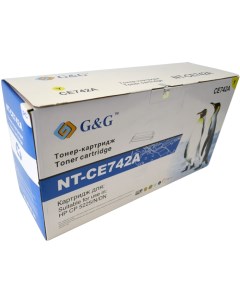 Картридж лазерный GG CE742A NT CE742A желтый 7300 страниц совместимый для Color LaserJet Professiona G&g