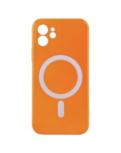 Чехол накладка MagSafe для смартфона Apple iPhone 12 термополиуретан оранжевая УТ000029269 Barn&hollis