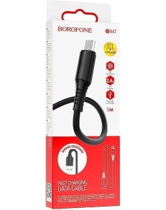 Кабель USB Micro USB 2 4A 1м черный BX47 133796 Borofone