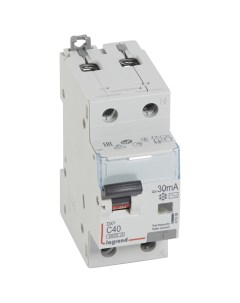 Выключатель автоматический дифференциального тока DX3 411006 1P N C 40А AC 30мА электронный на DIN р Legrand