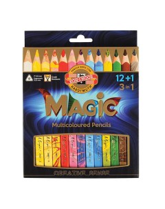 Набор цветных карандашей Magic трехгранные 13 шт заточенные 3408013001KS Koh-i-noor
