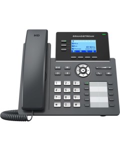 VoIP телефон GRP2604P 3 линии 6 SIP аккаунтов цветной дисплей PoE черный GRP2604P Grandstream