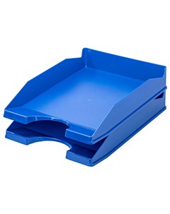 Лоток для бумаг горизонтальный Modern 1 отделение пластиковый синий 238027 Brauberg