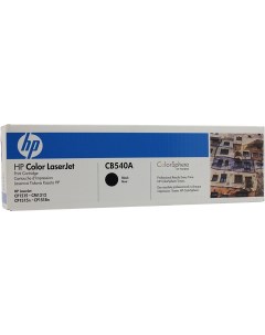 Картридж лазерный 125A CB540A черный 2200 страниц оригинальный для Color LaserJet CP1215 CP1515n CM1 Hp