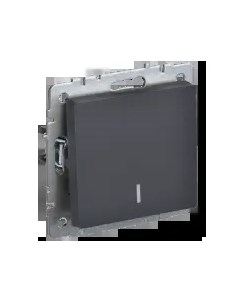 Выключатель Brite ВС10 1 1 БрГ 1кл индикатор подсветка скрытый монтаж механизм с накладкой без рамки Iek