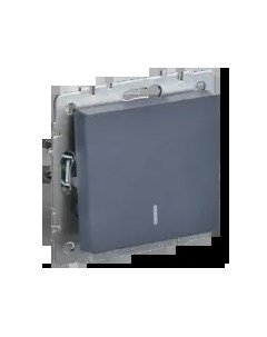Выключатель Brite ВС10 1 1 БрМ 1кл индикатор подсветка скрытый монтаж механизм с накладкой без рамки Iek