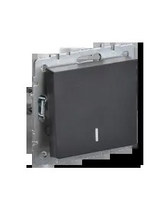 Выключатель Brite ВС10 1 1 БрЧ 1кл индикатор подсветка скрытый монтаж механизм с накладкой без рамки Iek