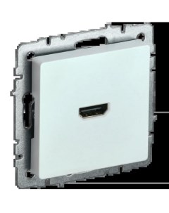 Розетка 1xHDMI РHDMI 0 БрЖ механизм без рамки скрытый монтаж жемчуг BRITE BR H10 K36 Iek