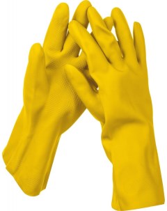 Перчатки хозяйственно бытовые латексные с х б напылением L желтый OPTIMA 1120 L_z01 Stayer