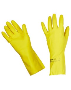 Перчатки хозяйственно бытовые латексные с х б напылением M желтый PROFESSIONAL 101017 Vileda