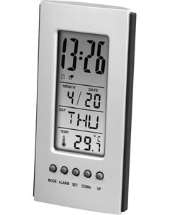 Термометр цифровой настольный часы будильник календарь 1x LR1130 H 186357 00186357 Hama