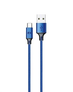 Кабель USB Type C USB 2 4A 1м синий Ray EX K 1213 Exployd