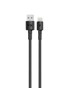 Кабель Lightning 8 pin USB 3A 1м черный Flow EX K 1273 Exployd