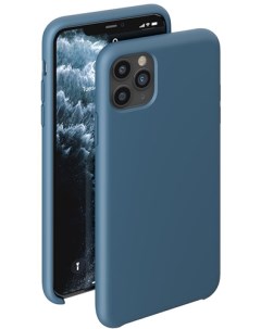 Чехол Liquid Silicone Case для смартфона Apple iPhone 11 Pro Max синий 87314 Deppa