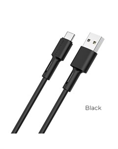 Кабель USB USB Type C быстрая зарядка 3A 1 м черный Soft silicone BX31 6931474710390 Borofone