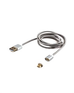 Кабель USB2 0 Am MicroBM 1m магнитный алюминиевые разъемы коробка CC USB2 AMmUMM 1M Cablexpert