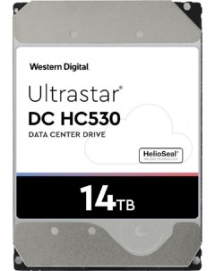 Жесткий диск HDD 14Tb Ultrastar DC HC530 3 5 7 2K 512Mb 512e SAS 12Gb s WUH721414AL5204 0F31052 Western digital