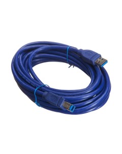 Кабель USB 3 0 Am USB 3 0 Bm 900мА 5м синий NUSB 3 0AB 5m php blu Netko