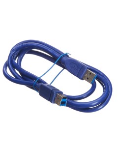 Кабель USB 3 0 Am USB 3 0 Bm 900мА 1 5м синий NUSB 3 0AB 1 5m php blu Netko