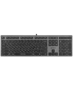 Клавиатура проводная Fstyler ножничная USB черный серый FX50 A4tech