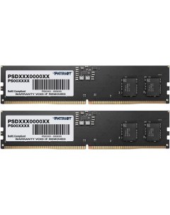 Комплект памяти DDR5 DIMM 32Gb 2x16Gb 4800MHz CL40 1 2 В Signature PSD532G4800K Patriot memory