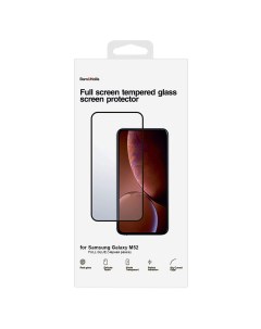 Защитное стекло для экрана смартфона Samsung Galaxy M52 5G Full screen ударопрочное поверхность глян Barn&hollis