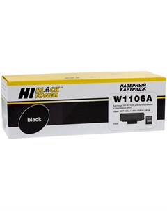 Картридж лазерный HB W1106A 106A W1106A черный 1000 страниц совместимый для Laser 107a 107r 107w MFP Hi-black