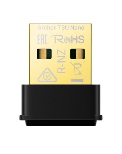 Адаптер Wi Fi Archer T3U Nano 802 11a b g n ac 2 4 5 ГГц до 1 27 Гбит с USB Tp-link