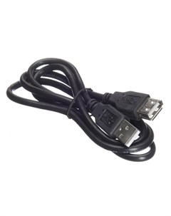Кабель USB 2 0 Am USB 2 0 Af 1м черный NUSB 2 0A 1m pb bl Netko
