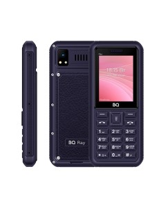 Мобильный телефон 2454 Ray 2 4 320x240 TFT 32Mb RAM 32Mb BT 1xCam 2 Sim 1800 мА ч micro USB синий Bq