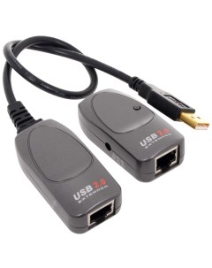 Адаптер USB 2 0 AM AF UCE260 1xUTP Cat5e USB A тип Male Female без шнуров БП Aten