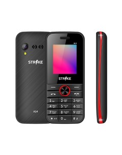 Мобильный телефон A14 1 77 160x128 TFT 32Mb RAM 32Mb BT 1xCam 2 Sim 600 мА ч micro USB черный красны Strike