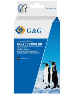 Картридж струйный GG LC3239XLBK LC3239XLBK черный совместимый 129мл для Brother Brother HL J6000DW J G&g