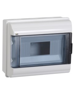 Щит распределительный КМПн 9 навесной пластик 1 ряд 9 модулей прозрачная дверь белый IP55 MKP72 N3 0 Iek