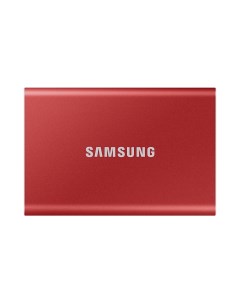 Внешний твердотельный накопитель SSD 2Tb T7 1 8 USB 3 2 Type C красный MU PC2T0R WW Samsung