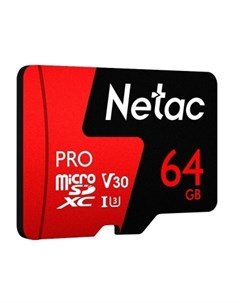 Карта памяти 64Gb microSDXC P500 Extreme Pro Class 10 UHS I U3 Netac