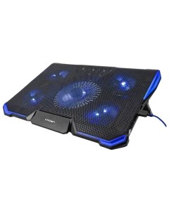 Охлаждающая подставка для ноутбука 19 CMLS k331 вентилятор 80 синяя подсветка пластик черный 0 Crown