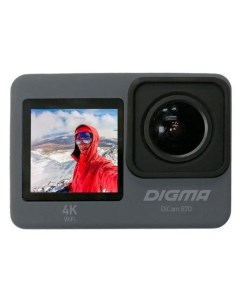 Экшн камера DiCam 870 3840x2160 USB WiFi серый DC870 Digma