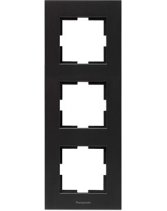Рамка Karre Plus вертикальная 3 поста черный WKTF08133AB RU Panasonic