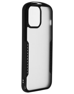 Чехол накладка для смартфона Apple iPhone 13 Pro Max пластик поликарбонат прозрачный черный УТ000028 Xundd