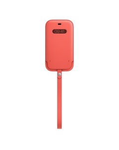 Кожаный чехол конверт MagSafe для смартфона iPhone 12 12 Pro натуральная кожа розовый цитрус MHYA3ZE Apple