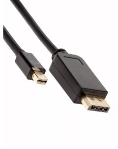 Кабель DisplayPort 20M Mini DisplayPort M v1 2 4K 1 8 м черный ACG682 1 8M Aopen/qust