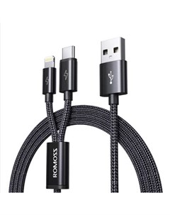 Кабель Lightning 8 pin USB Type C 1 5м черный CB219 CB219 71 233 Romoss