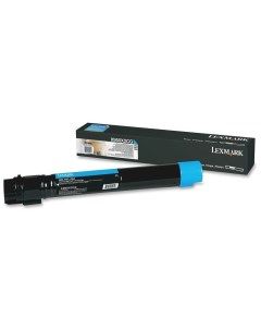 Картридж лазерный X950X2CG голубой 22000 страниц оригинальный для X950de X952deX954de X950dhe Lexmark
